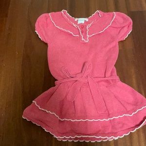 Janie & Jack Pink short sleeve dress 12-18 months